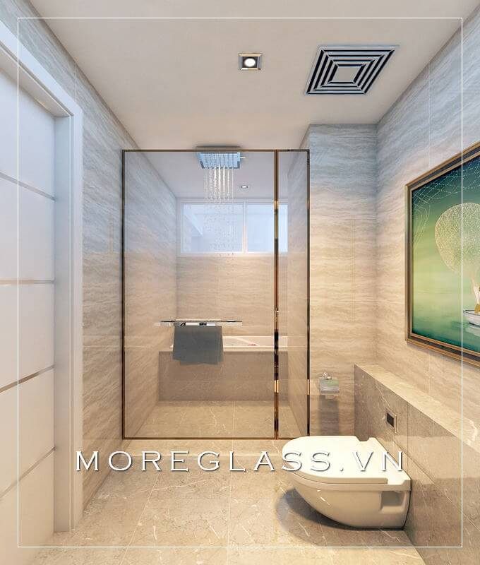 thiết kế phòng tắm kính đẹp